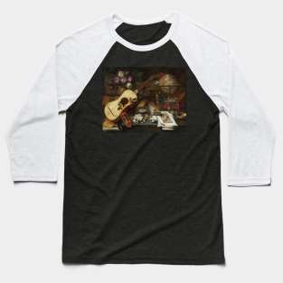 Still Life With A Guitar by Tomás Yepes Baseball T-Shirt